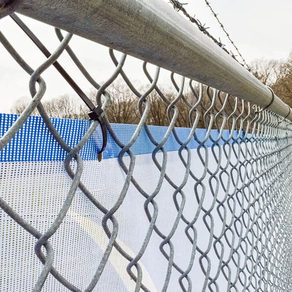 5'x50' Custom Logo Mesh Fence Wrap