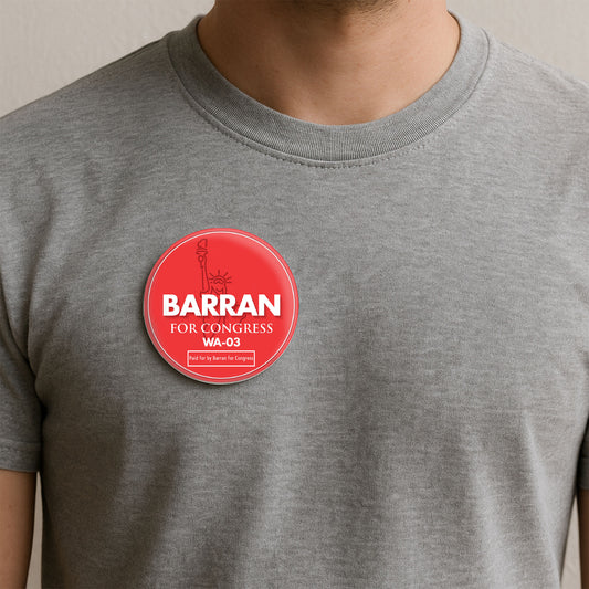 Barran for Congress - Round Button 2.5" (Set of 6)