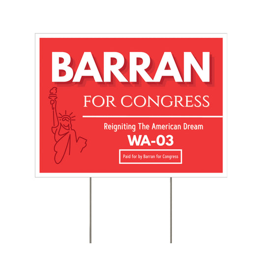 Barran for Congress - Yard Sign