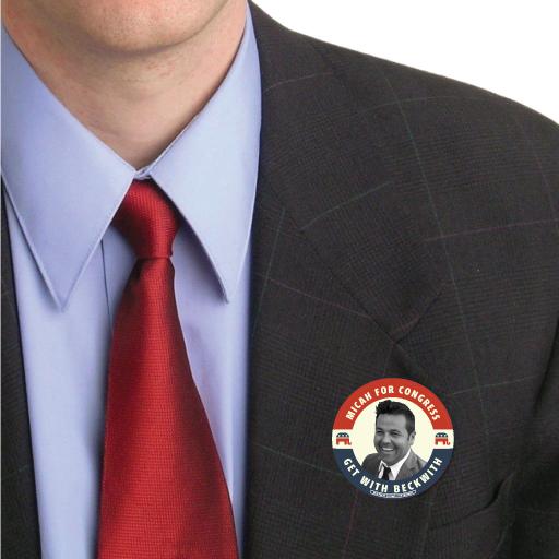 Micah Beckwith for Congress Button