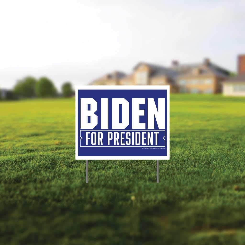 Joe Biden for President Yard Sign from Gift Pack