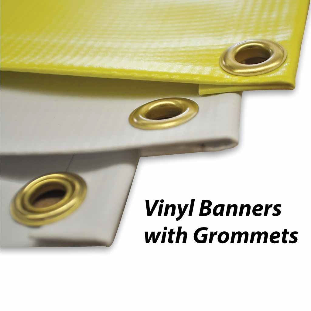 Vinyl banner grommets