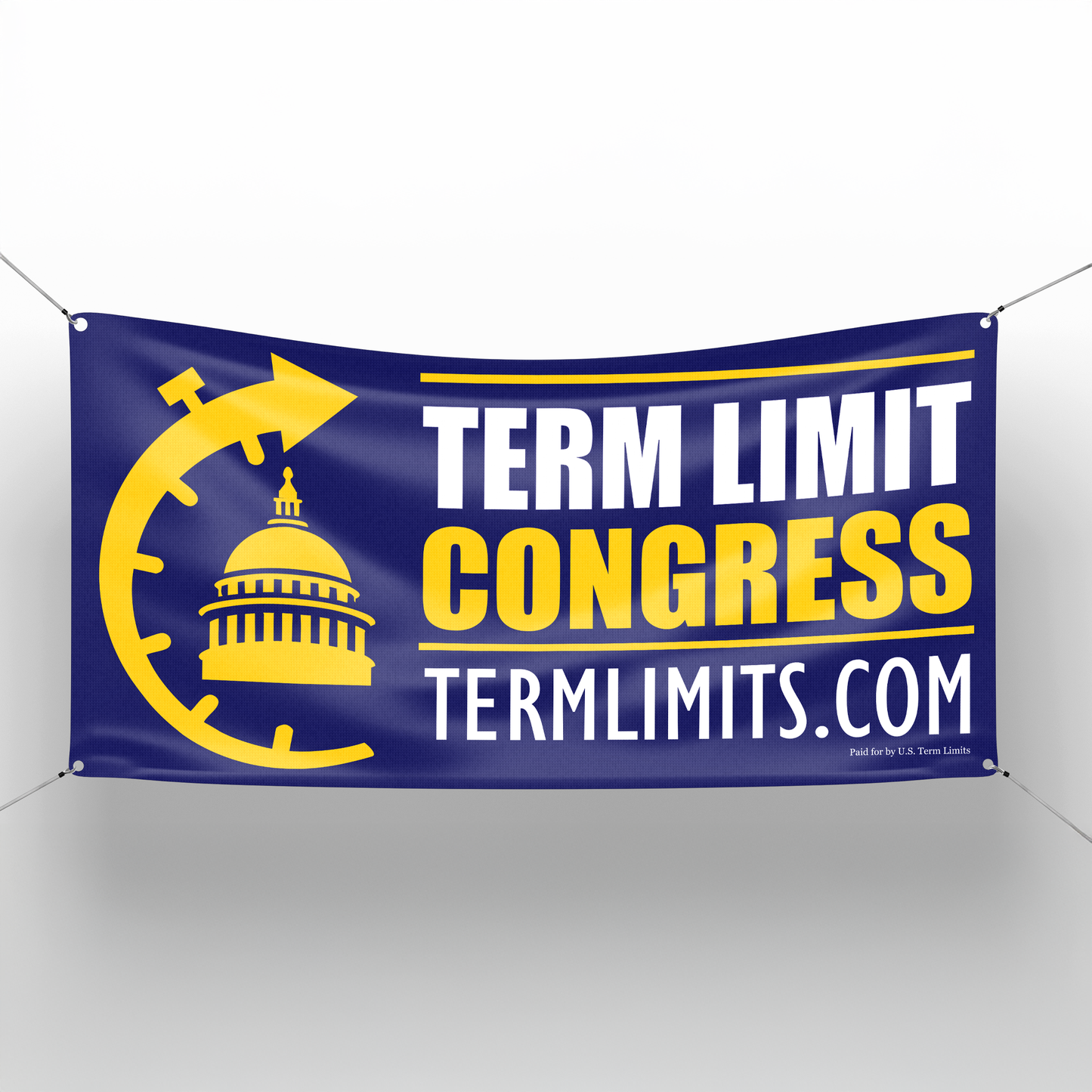US Term Limits Banner | 2x4 Feet | Logo