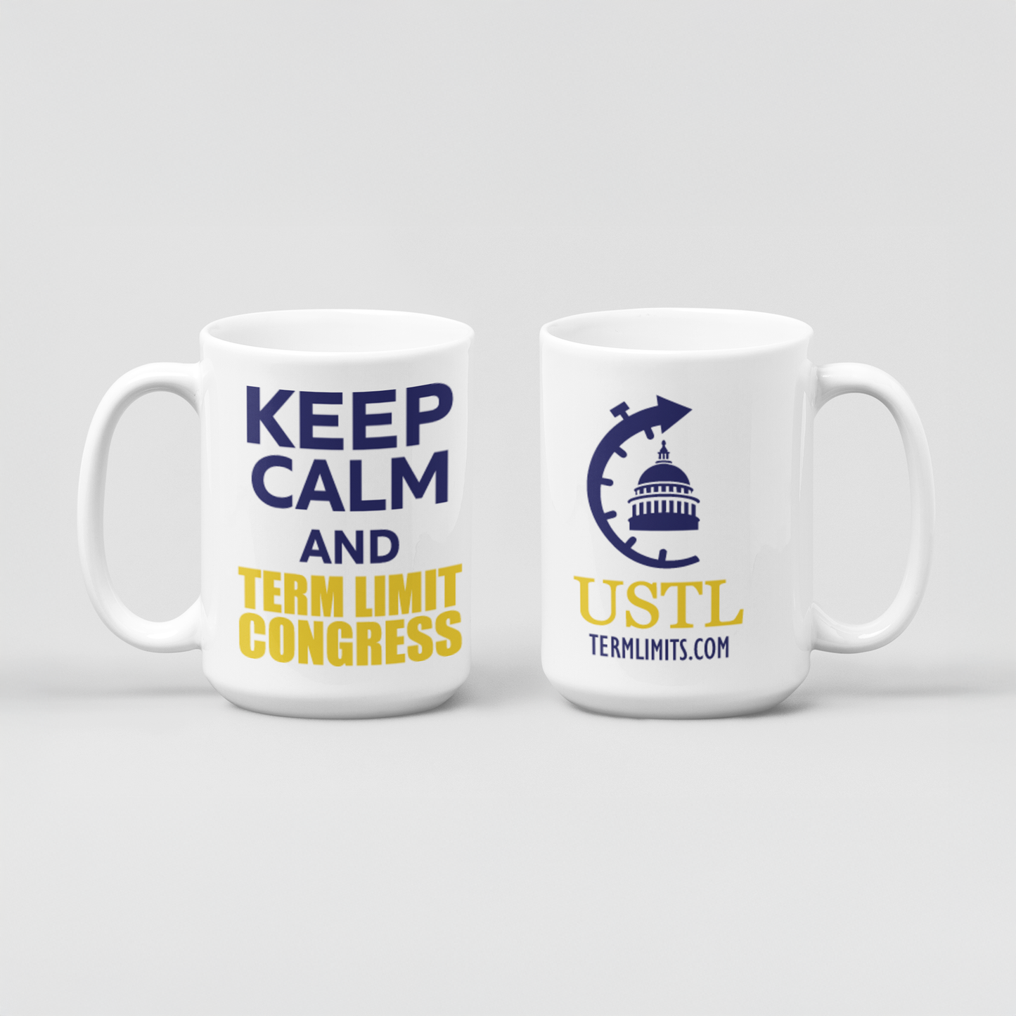 US Term Limits Coffee Mug 15-Ounces | Keep Calm and Term Limit Congress