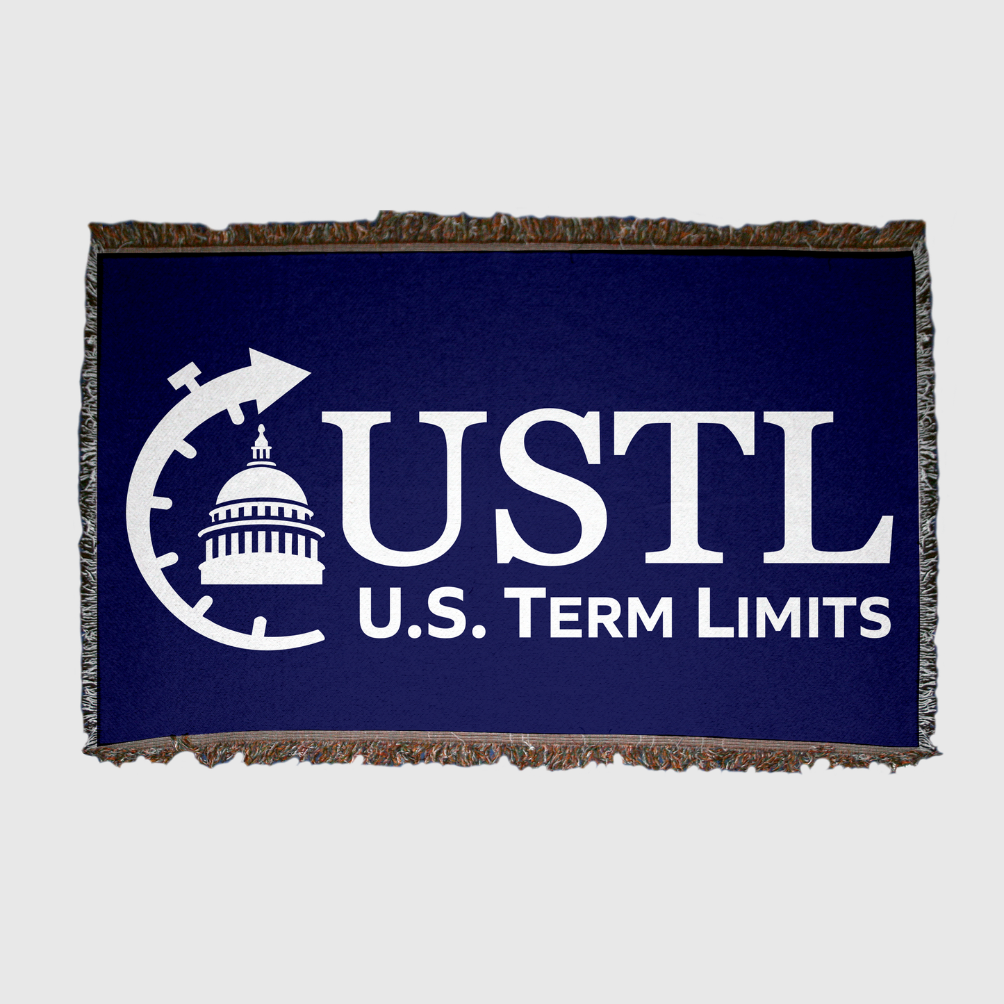 US Term Limits Throw Blanket | 35x54-Inches | Navy