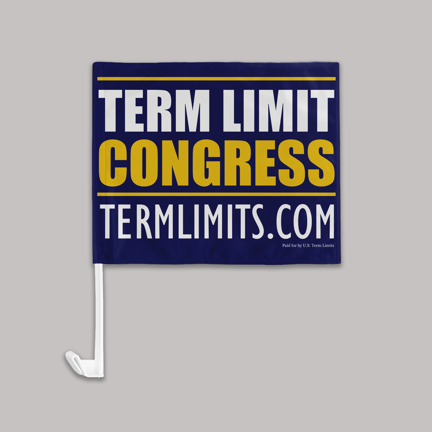 US Term Limits Car Flags | 2-Pack