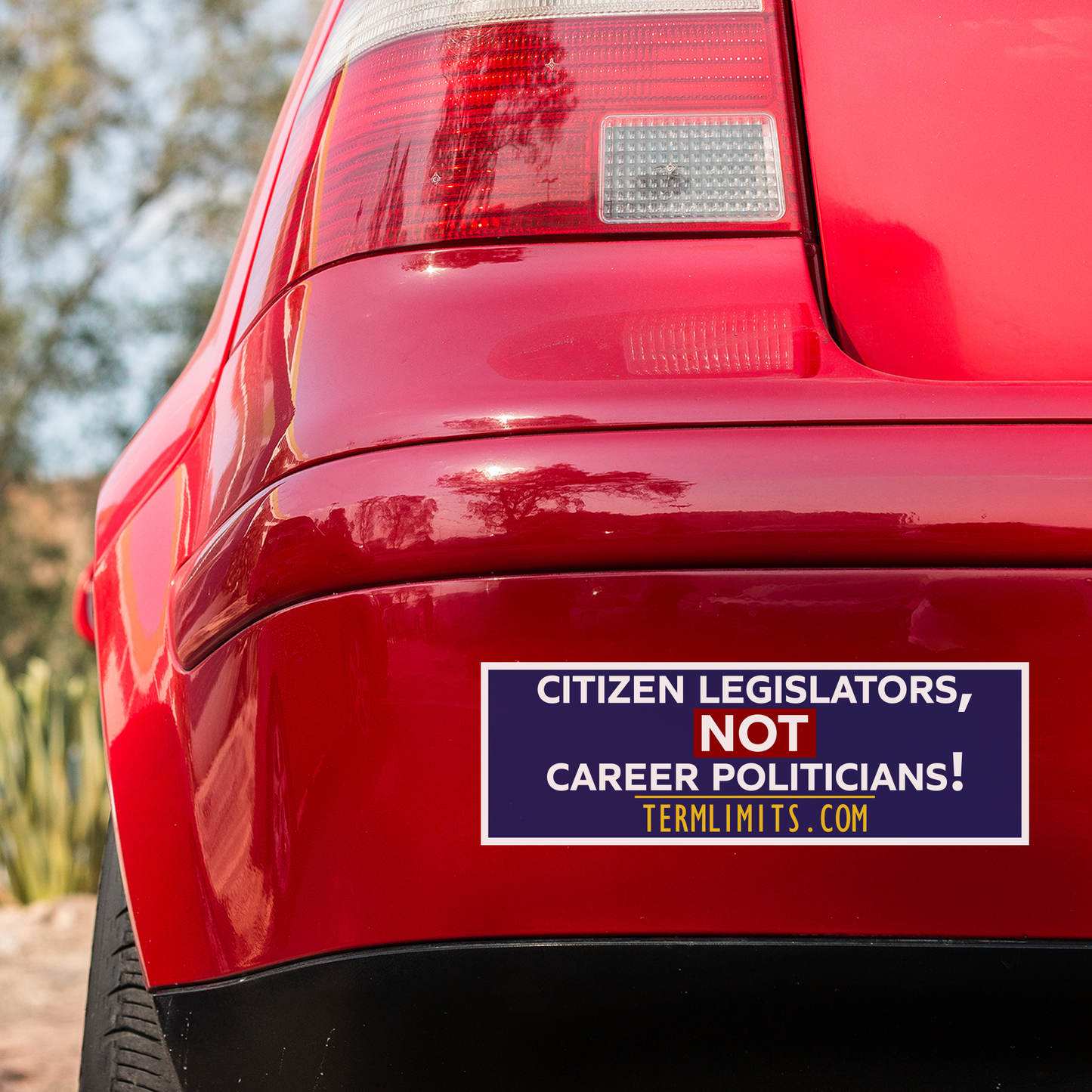 US Term Limits Bumper Sticker or Bumper Magnet | Set of 2 |  3x9 Inches | Citizen Legislators
