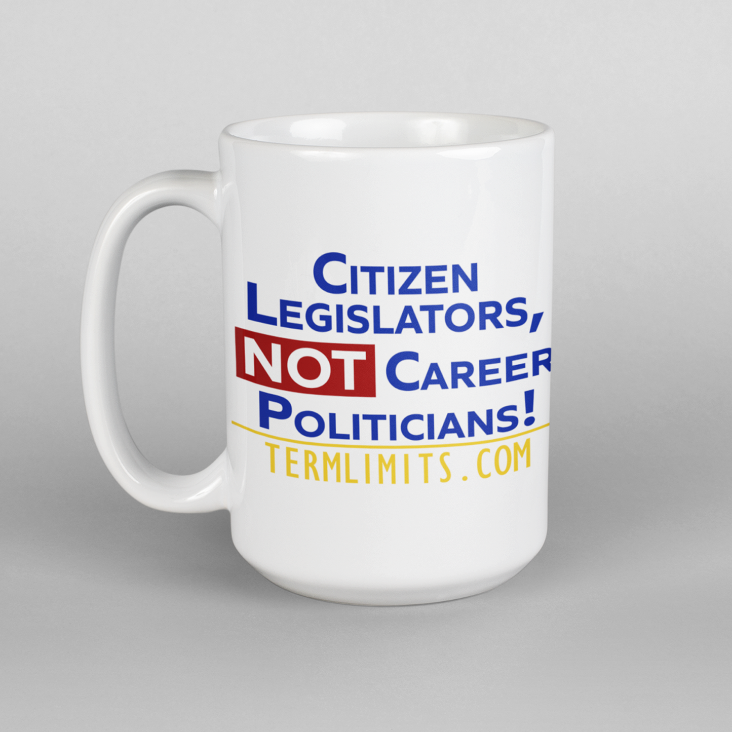 US Term Limits Coffee Mug 15-Ounces | Citizen Legislators