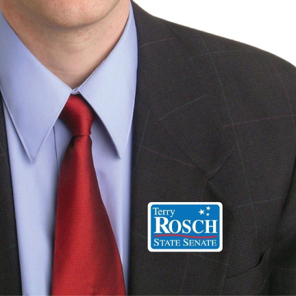 A personalized sticker for a campaign