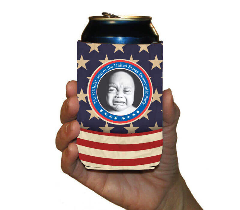 Crybaby Seal Republican Coffee Mug & Can Cooler Gift Pack (13678)