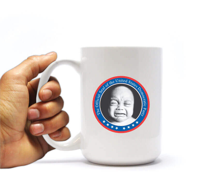 Crybaby Seal Republican Coffee Mug & Can Cooler Gift Pack (13678)