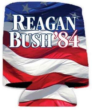 Reagan Bush '84 Gift Pack - Yard Sign, Decal & Can Cooler - FREE SHIPPING