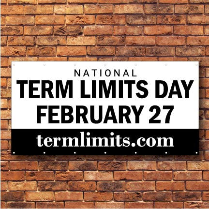 US Term Limits National Term Limits Day 3'x6' Banner FREE SHIPPING