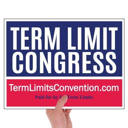 term limit congress rally sign
