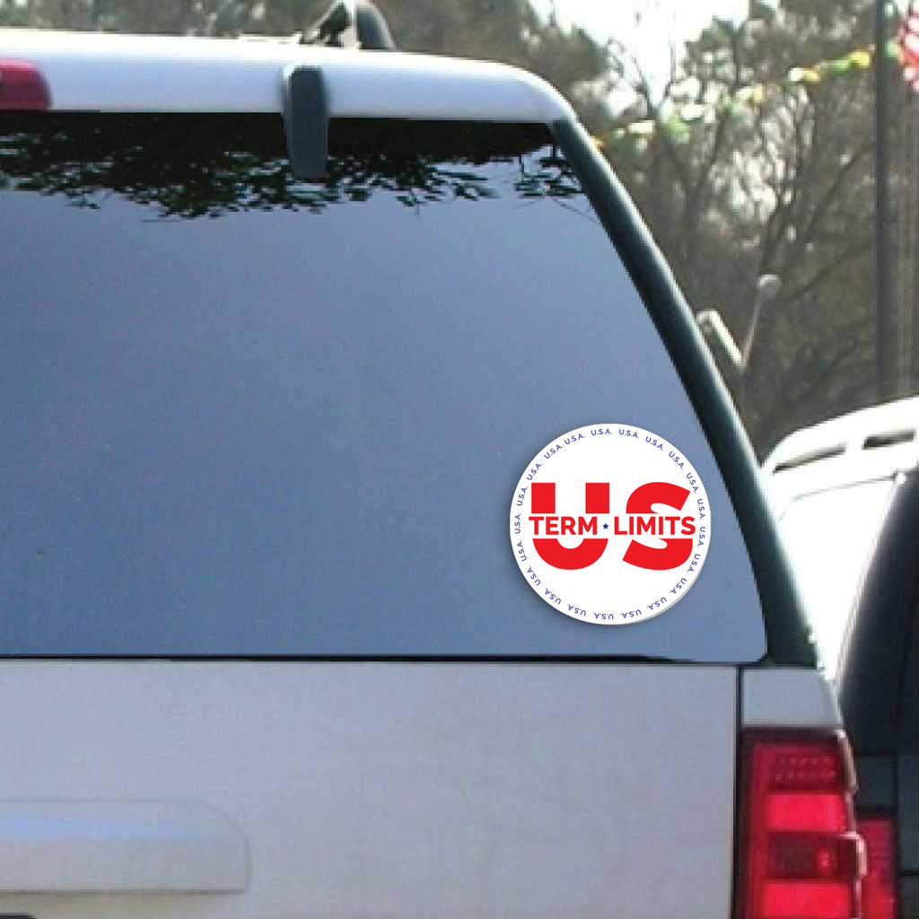 U.S. Term Limits Best Value Set - 1 11"x14" Sign, 1 5" Diameter Decal & 1 Drink Holder!  FREE SHIPPING